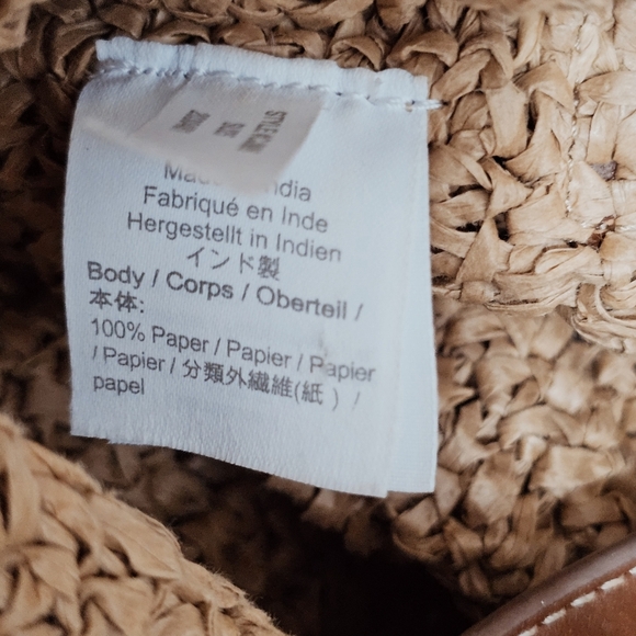 J. Crew Palma Bucket Bag in Handknotted Straw and Leather - Picture 14 of 15